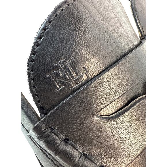 LAUREN by Ralph Lauren Wynnie Women's 6B Black Leather Loafer Slip on - Picture 8 of 12